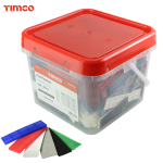 Timco 100 x 28 Assorted Flat Packers Tub - Pack of 400