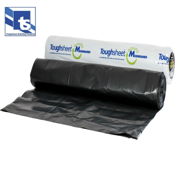 Toughsheet 4m x 12.5m / 500 microns, Damp Proof Membrane - Black, 1 EA