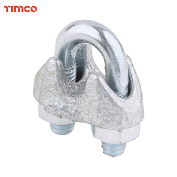 3mm Wire Rope Grips Zinc QTY:20