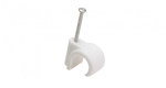 Talon Nail-In Snap-In Open Pipe Clip - White - 22mm (Pack of 100)