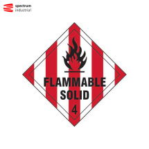Flammable Solid 4 SA V Diamond (100 x 100mm)