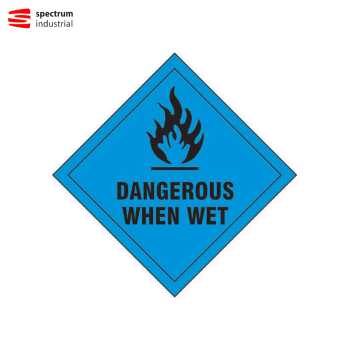Dangerous When Wet - S AV Diamond (100 x 100mm) Dangerous When Wet - S AV Diamond (100 x 100mm)