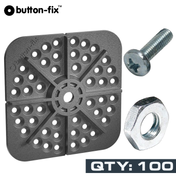 BUTTON-FIX Bonded Button Plate Type 3 (100pk)