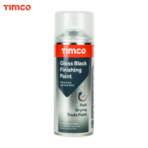 Timco 380ml Finishing Paint - Gloss Black