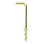 Timco 25mm Square Cup Hooks - E/Brass - Pack of 16