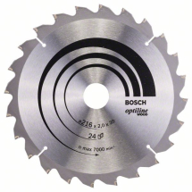Bosch inchOptilineinch 216mm x 30, 24T Circular Saw Blade For Wood