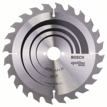 Bosch inchOptilineinch 230mm x 30, 24T Circular Saw Blade For Wood