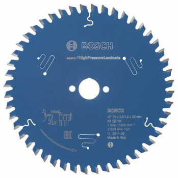 Bosch InchExpert For High Pressure LaminateInch 165mm x 20, 48T Circular Saw Blade For Wood