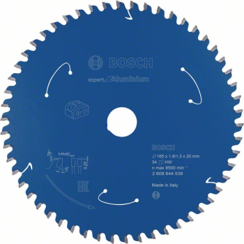 Bosch InchExpert For Aluminium Inch(For Cordless) 165mm x 20/15.875, 54T Circular Saw Blade For Metal