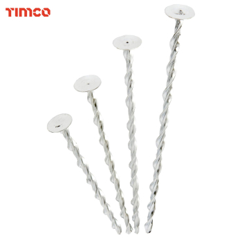 Timco 8.0 x 220 Helical Flat Roof Fixing - BZP - Pack of 25