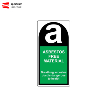 Asbestos Free Material Label (25 x 50mm, Roll of 500)