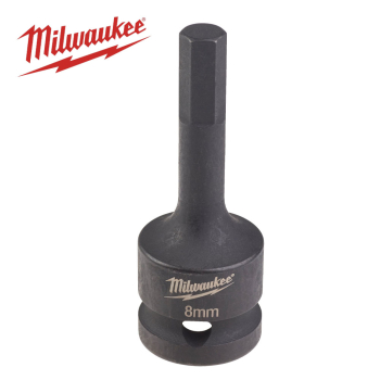 MILWAUKEE 1/2InchSD X 8MM X 67MM LONG HEX8 IMPACT HEX BIT MILWAUKEE 1/2InchSD X 8MM X 67MM LONG HEX8 IMPACT HEX BIT
