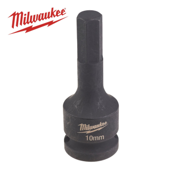 MILWAUKEE 1/2Inch 10mm Hexagon Impact Socket MILWAUKEE 1/2Inch 10mm Hexagon Impact Socket