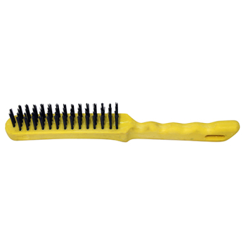 Timco 4 Rows Plastic Handle Wire Brush