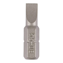 Timco 5.5 x 0.8 x 25 Slotted Driver Bit - S2 Grey - Box of 2