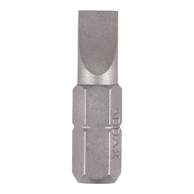 Timco 6.0 x 1.0 x 25 Slotted Driver Bit - S2 Grey - Box of 2