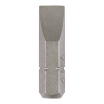 Timco 7.0 x 1.2 x 25 Slotted Driver Bit - S2 Grey - Box of 2