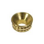 Timco To fit 3.5 Screw Knurled Brass Inset Screw Cups - (Box of 8)