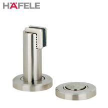 Hafele Magnetic Door Holder 75mm Wall/Floor Mount SS Effect