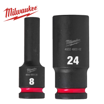 Milwaukee Shockwave Impact Duty Deep Impact Sockets 1/2inch Milwaukee Shockwave Impact Duty Deep Impact Sockets 1/2inch