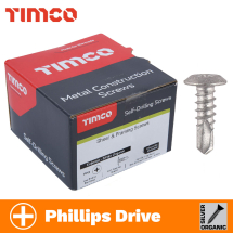 Timco Low Profile Head Self Drilling Screws (4.8x16mm)