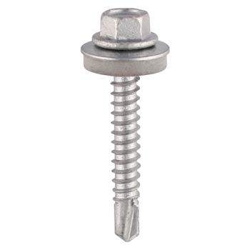 Self-Drilling Screw - Light Duty Section Steel - A2 Stainless Steel Bi-Metal - With Washer