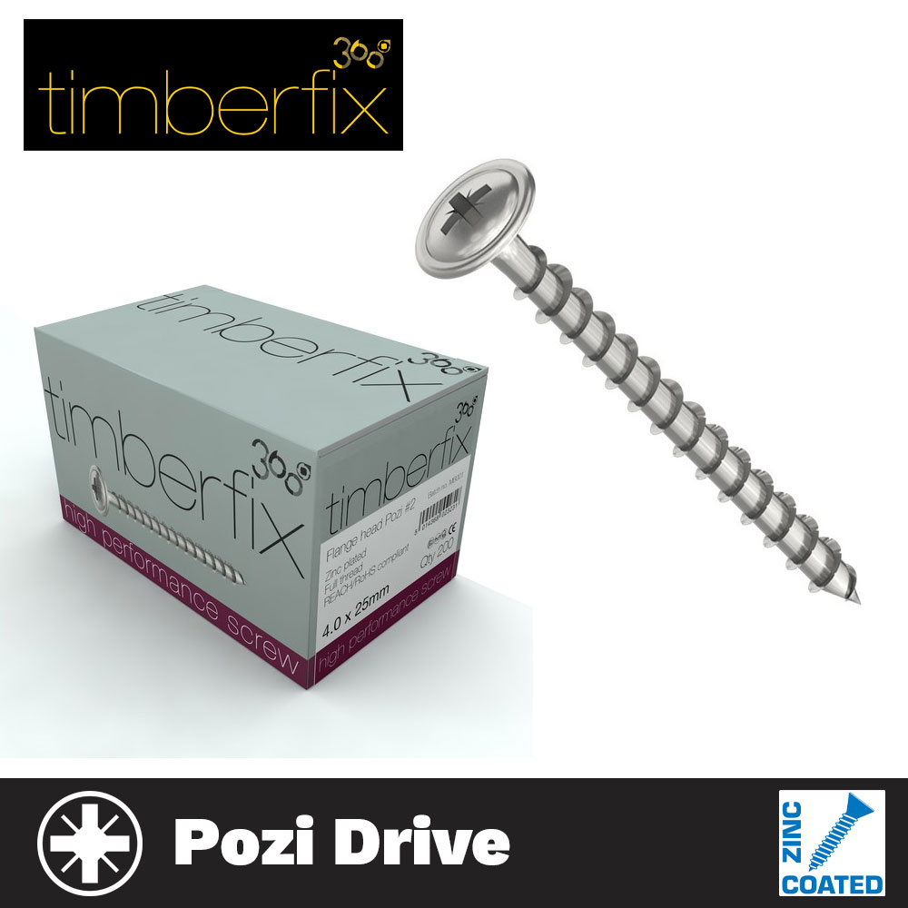 Timberfix 360 Premium Wafer Head Wood Screws - DFS Fixings Ltd – The ...