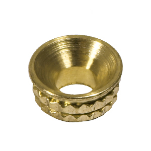 Knurled Brass Insert Screw Cups Knurled Brass Insert Screw Cups