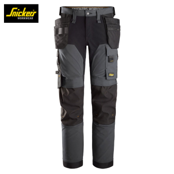 Snickers 6275 4-Wat Stretch CORDURA® Trousers (Grey/Black) (30w-38W)