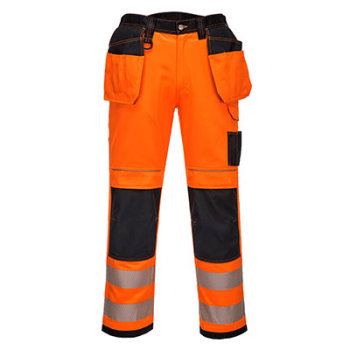 Portwest T501 - PW3 Hi-Vis Holster Work Trouser (Orange & Yellow)