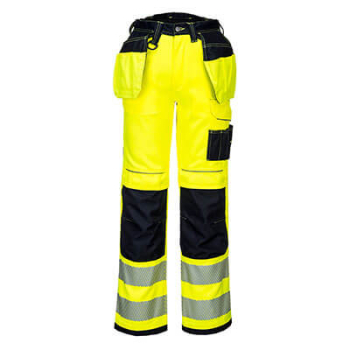 Portwest PW306 - PW3 Hi-Vis Stretch Holster Trouser (Orange & Yellow)