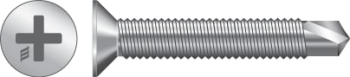 CMR Countersunk Hardware to Reinforced Profile Screw - Zinc CMR Countersunk Hardware to Reinforced Profile Screw - Zinc