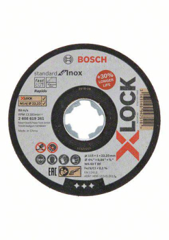 Bosch X-Lock Inox Slitting Disc