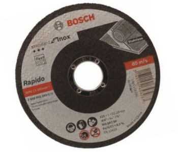Bosch 115mm Rapido Cut For Inox (Metal)