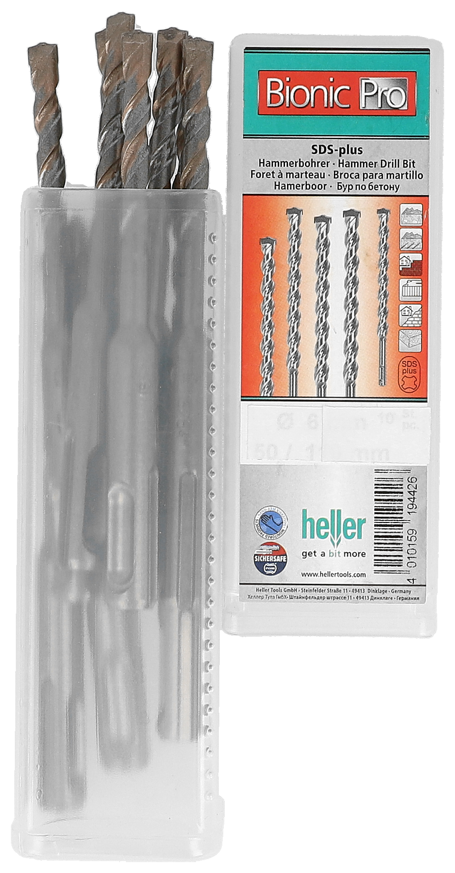Heller Bionic Pro SDS+ Drill Bits (4mm - 26mm) - Singles