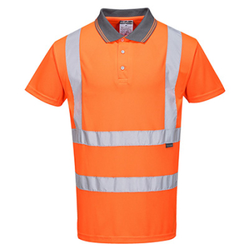 Portwest - RT22 Hi-Vis Short Sleeved Polo RIS - Orange Portwest - RT22 Hi-Vis Short Sleeved Polo RIS - Orange