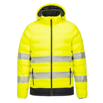 Portwest S548 - Hi Vis Ultrasonic Heated Tunnel Jacket - Yellow/Black