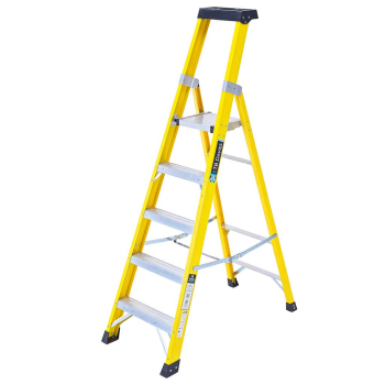 Heavy-Duty Fibreglass Platform Step Ladders