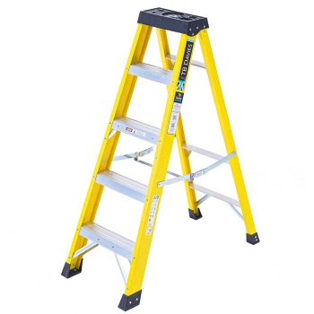 Heavy-Duty Fibreglass Swingback Step Ladders Heavy-Duty Fibreglass Swingback Step Ladders