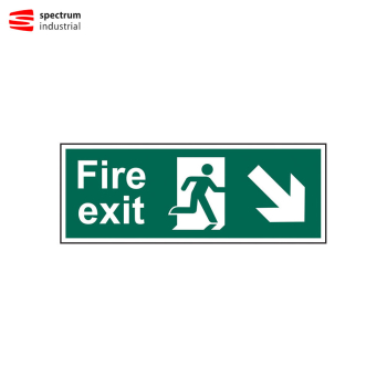 Fire Exit (Man Arrow Down/Right)