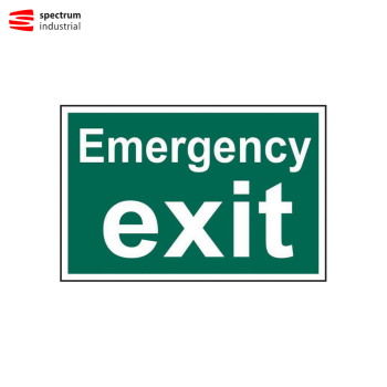 Emergency Exit (text only) Signs