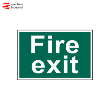 Fire Exit (text only) Signs