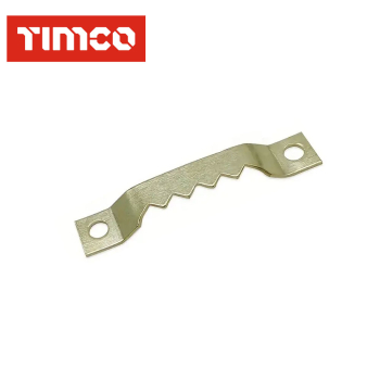 Timco Sawtooth Hangers & Nails Elctro Brass (41-63mm) Timco Sawtooth Hangers & Nails Elctro Brass (41-63mm)