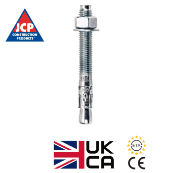 JCP Option 7 Approved Throughbolt - Clear Zinc Plated