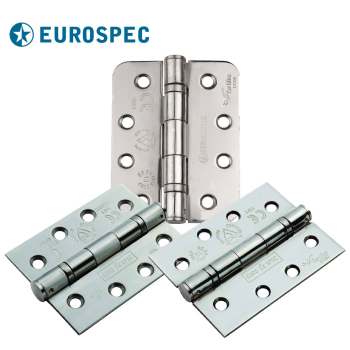 Eurospec HIN14325 Grade 13 Ball Bearing Steel Hinges Pack Of 3 (102mm) Eurospec HIN14325 Grade 13 Ball Bearing Steel Hinges Pack Of 3 (102mm)