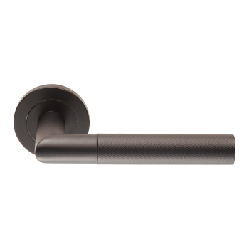 Steelworx Crown Knurled Lever on Concealed Fix Round Rose