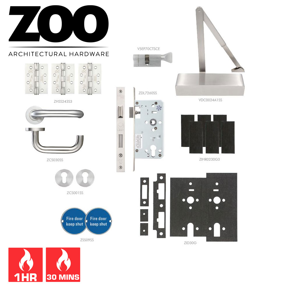 Commercial Locking Office Fire Door Pack (FD60 & FD30) - DFS Fixings ...