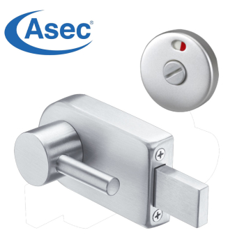 Asec Cubicle Indicator Bolts (Satin Stainless Steel) (Handed) Asec Cubicle Indicator Bolts (Satin Stainless Steel) (Handed)