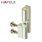 Hafele Heavy Duty Cubicle Hinges For 17-21mm Boards (Satin Aluminium)