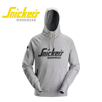Snicker Logo Hoodie Grey Melange (XS-XXXL)